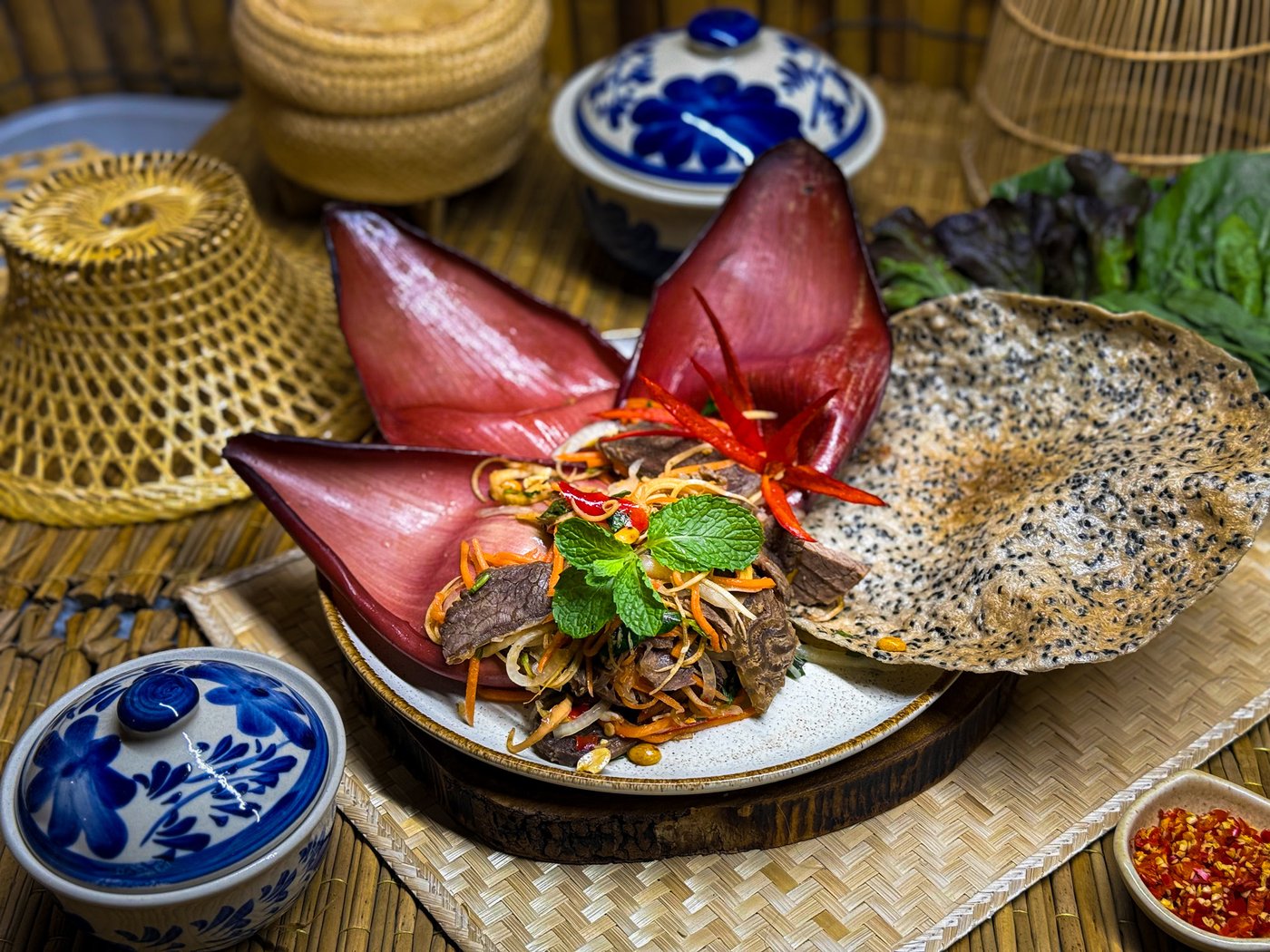 Banana Blossom Beef Salad