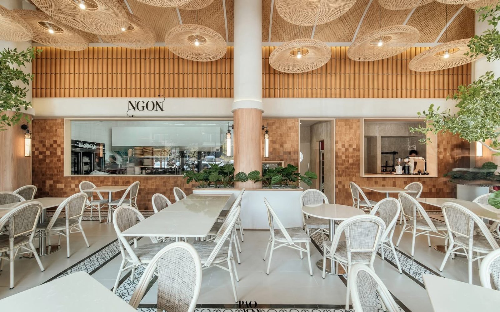 Inside NGON's dining room